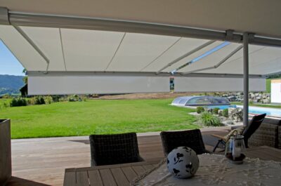 HELIOSHADE Fabric Cassette Folding Arm Awnings